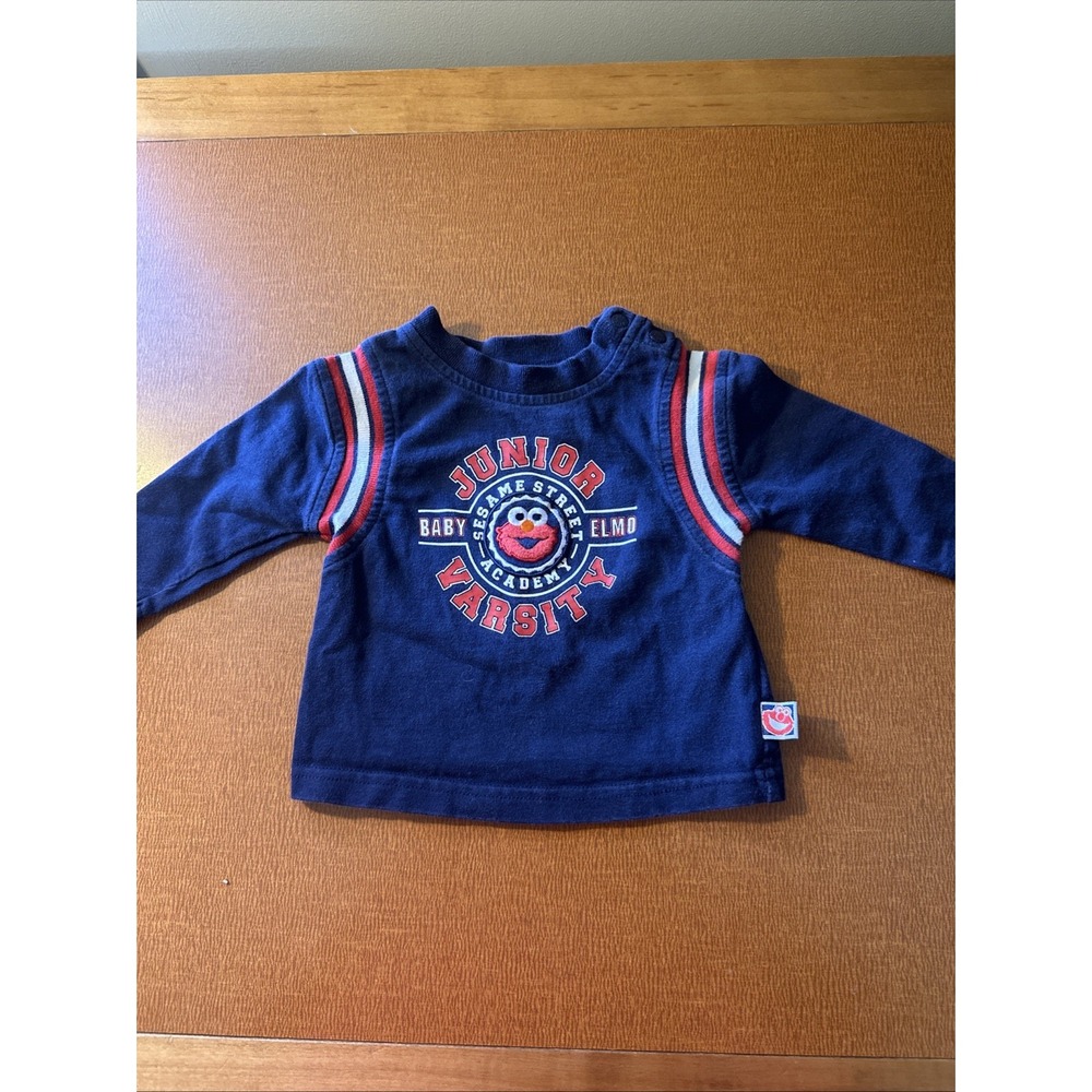 Vintage Sesame Street‎ Elmo Shirt Size 3-6 Months Elmo Sesame Street Academy
